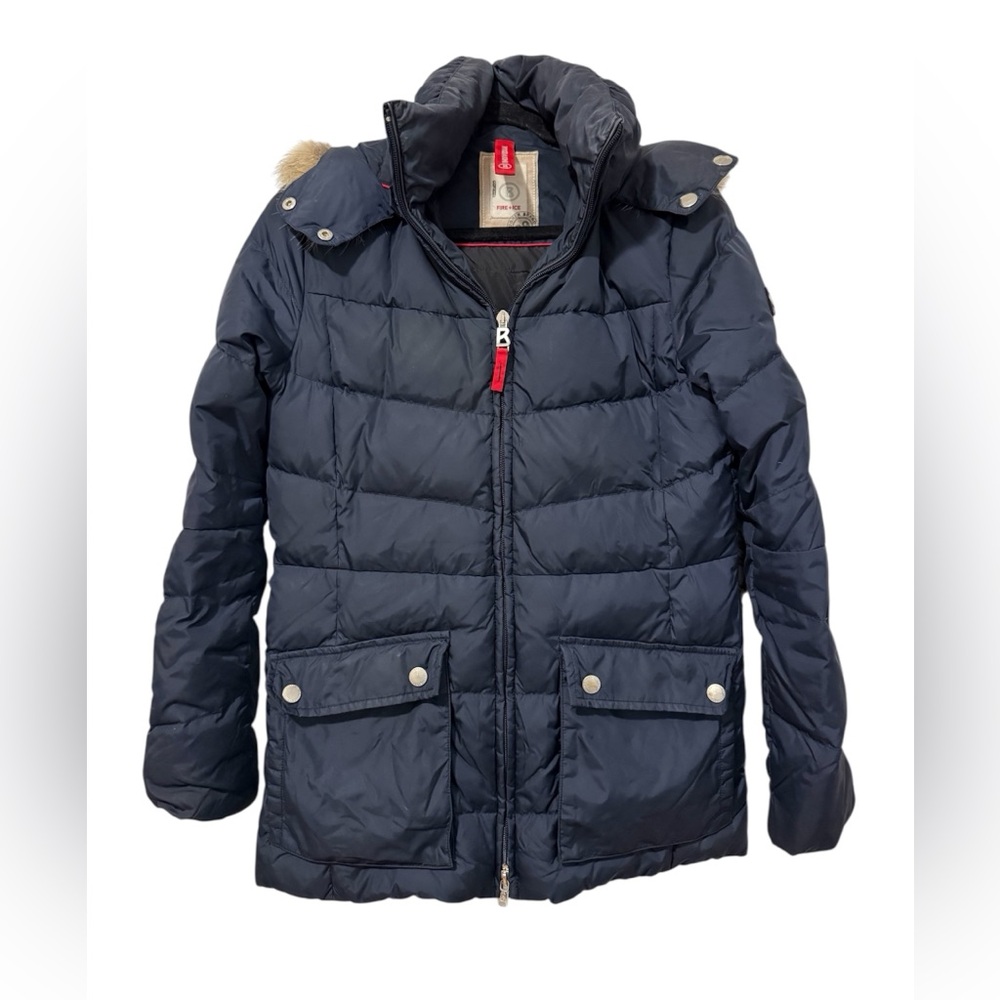 Bogner Fire + Ice Individual Blue Down Jacket (Size US 6)